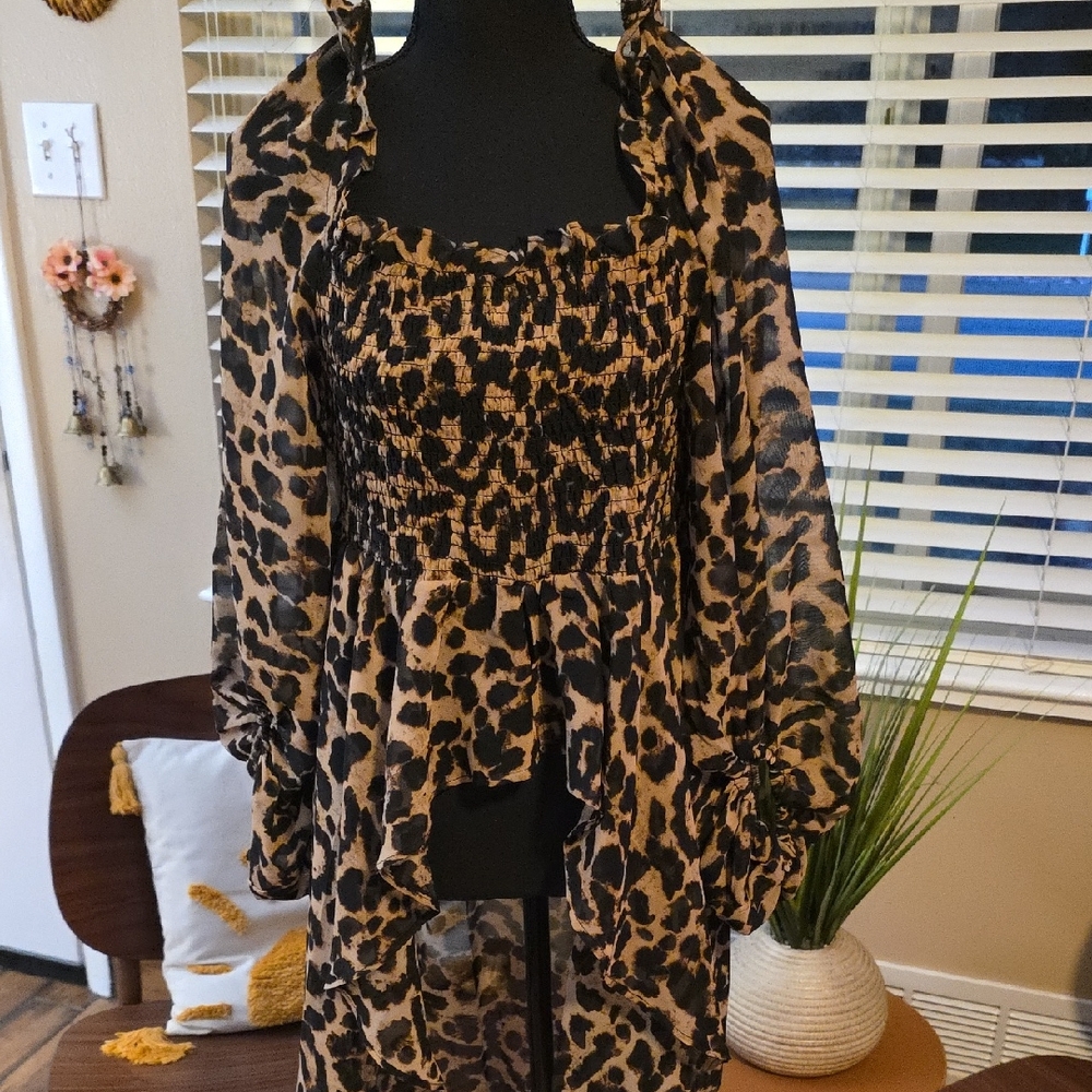 Live 4 Truth Leopard Print Blouse